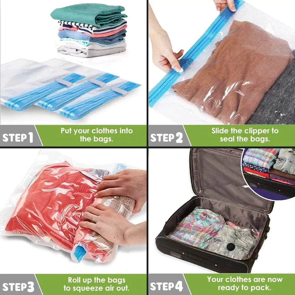 Reusable Vacuum Bags with Pump