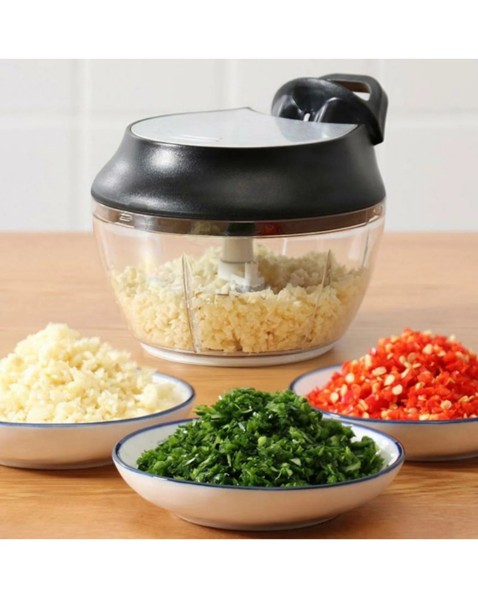 Manual Chopper Hand Pull Type Vegetable and Meat Turbo Cutter