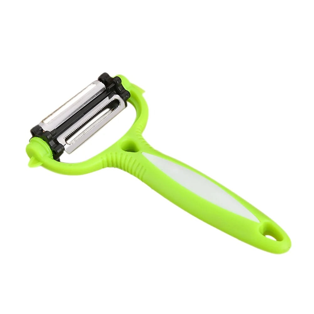 3-in-1 Vegetable & Fruit Peeler Set – Julienne, Serrated, Straight Blades
